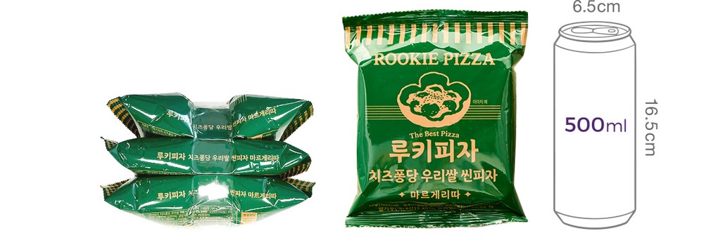 [루키피자] 치즈퐁당 우리쌀 씬피자 마르게리따 3개입