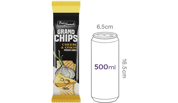 [발스낵] 그랜드 감자칩 (치즈&어니언)(90gX2개입)