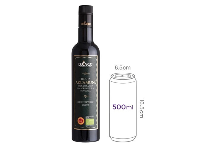 [데카를로] 유기농 아르카모네 엑스트라 버진 오일 500mL