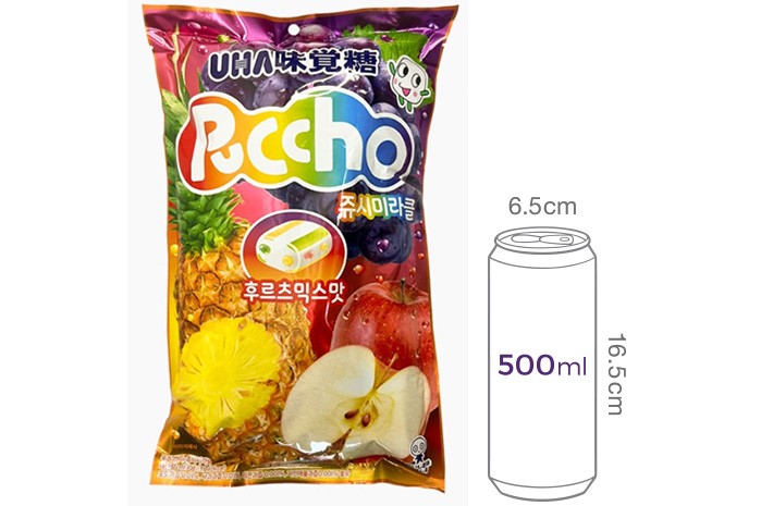 [미카쿠토] 푸쵸 쥬시미라클 젤리 후르츠믹스맛 800g