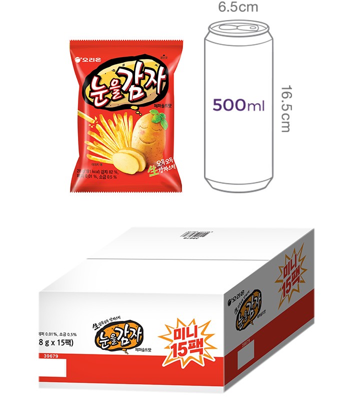 [오리온] 눈을감자 미니 박스 28g x 15개입