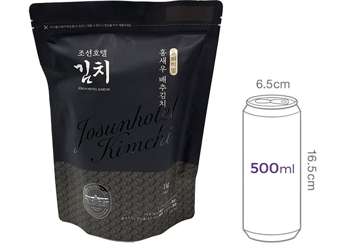 [조선호텔김치] 프리미엄 홍새우 배추김치 1kg