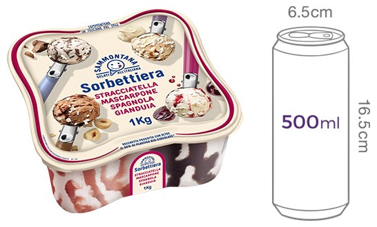 [사몬타나] 소르베티에라 아이스크림 핑크 1kg