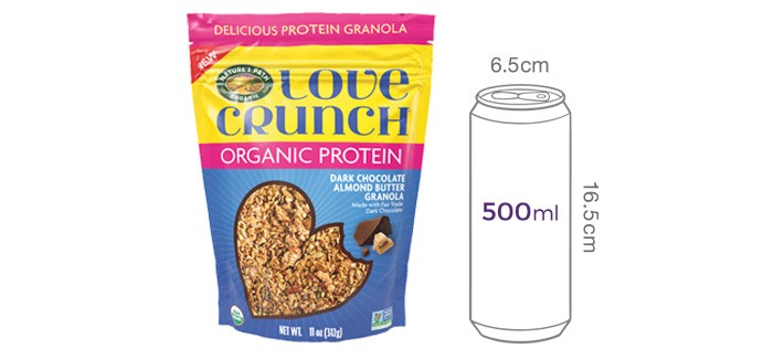 [네이쳐패스] 유기농 프로틴 그래놀라(다크초코 아몬드버터) 312g