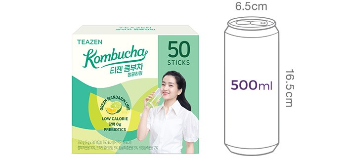 [티젠] 콤부차 청귤라임 50개입