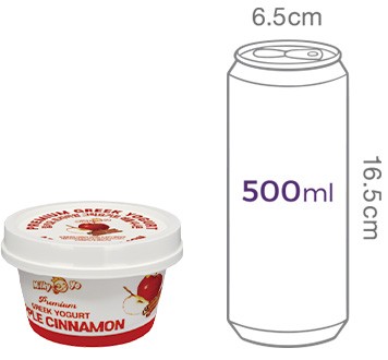 [밀키요] 프리미엄 수제 그릭요거트 애플시나몬 100g