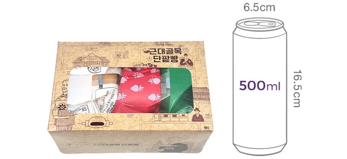 [근대골목단팥빵] 생크림단팥빵 3종 세트 420g