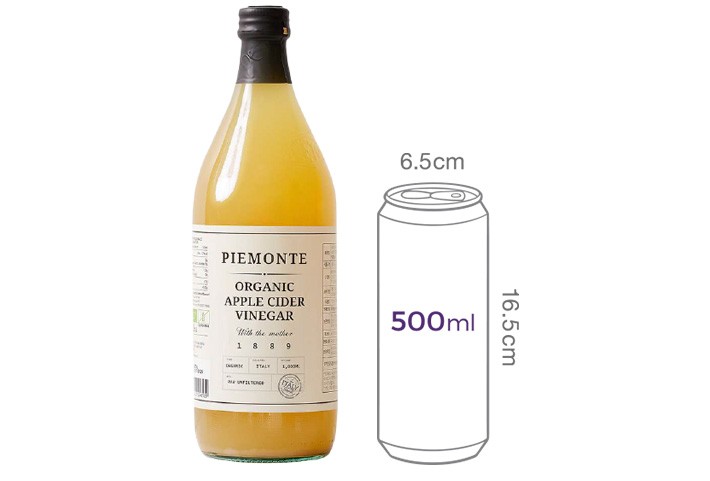 [피에몬테] 이탈리아 유기농 사과식초 1L