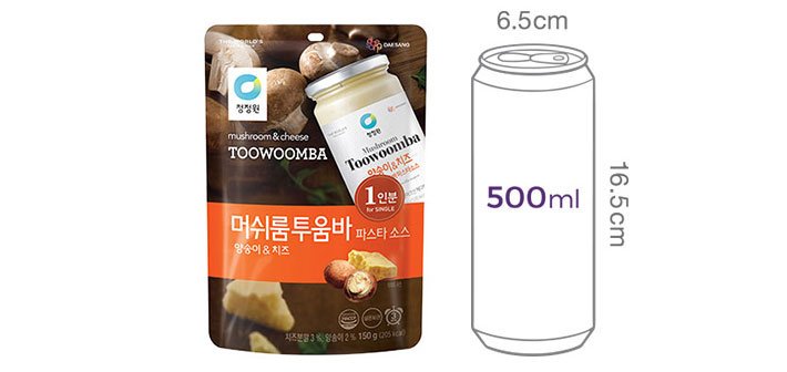 [청정원] 싱글 파우치 머쉬룸투움바소스 150g