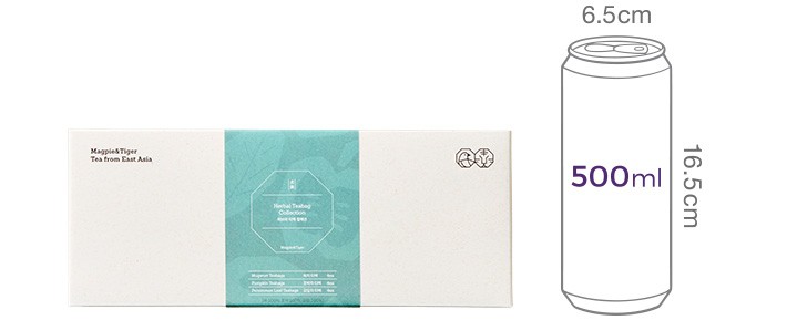 [맥파이앤타이거] 논카페인 허브차 티백 컬렉션 12개입 선물세트