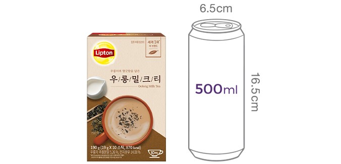 [립톤] 우롱 밀크티 (19g X 10개입)