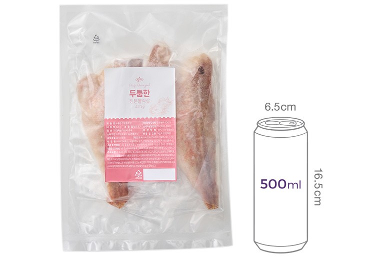 두툼한 장문볼락살 420g (대, 3개입)