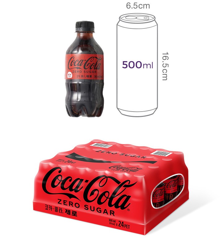코카콜라 제로 (300mL X 24입)
