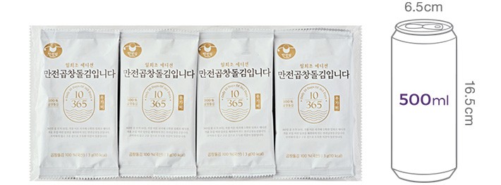 [만전김] 만전곱창돌김입니다 무조미 3g X 16봉