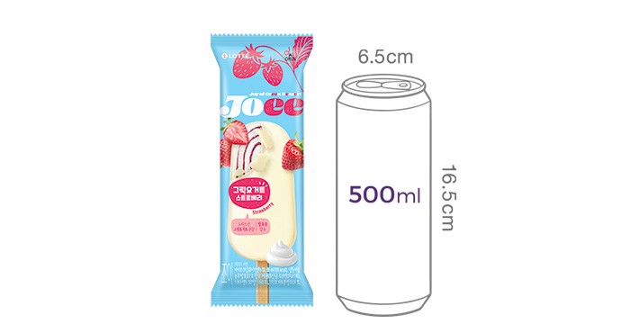 [롯데웰푸드] JOEE 그릭요거트 스트로베리 바 85mL