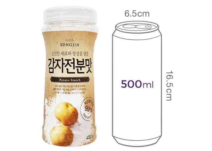 [성진] 국내산 감자 전분맛(용기형) 450g