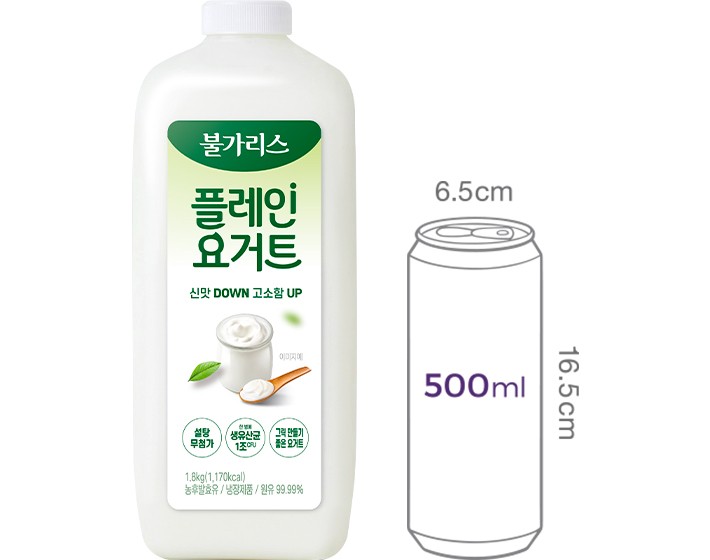 [남양] 불가리스 플레인 요거트 1.8L