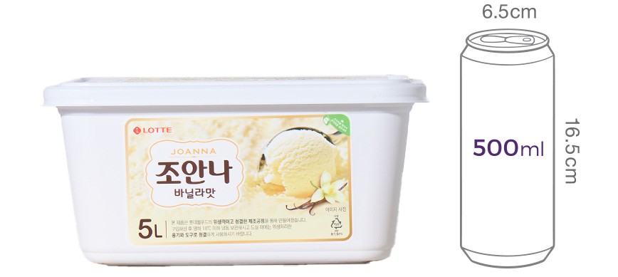 [롯데웰푸드] 조안나 바닐라 5L