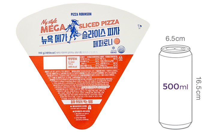 [컬리멤버스][피자로빈슨] 뉴욕 메가 슬라이스 피자 페퍼로니