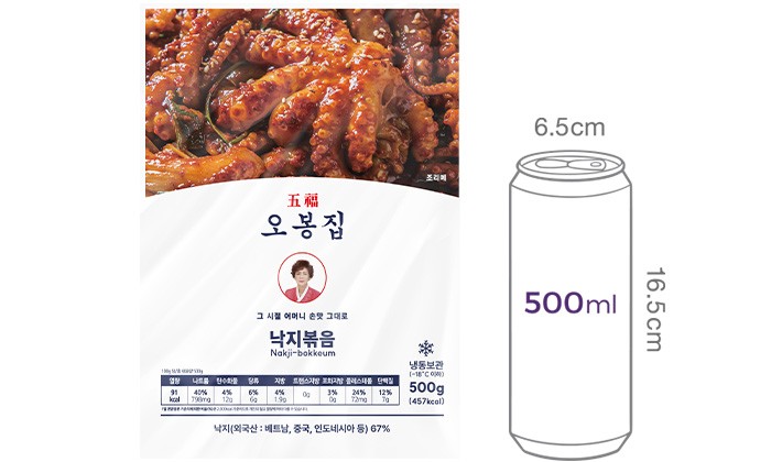 [오봉집] 낙지볶음 500g (냉동)