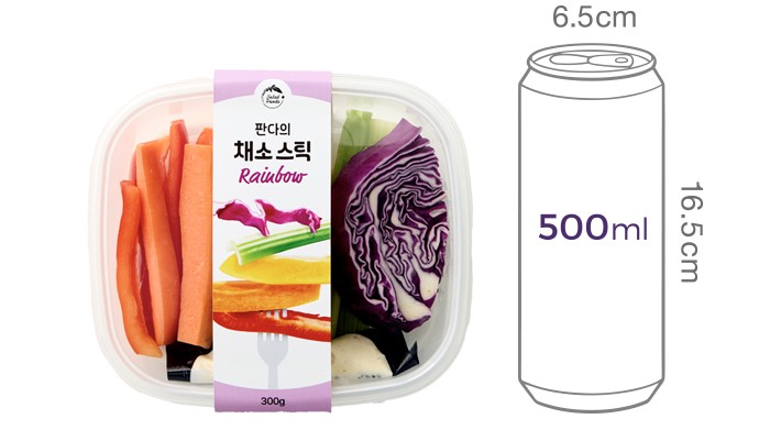 [샐러드판다] 판다의 채소스틱 레인보우
