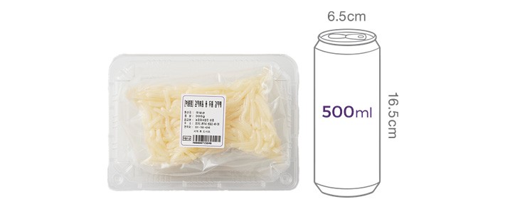 [바름팜] 감자볶음 용 두툼 감자채 (5mm) 300g