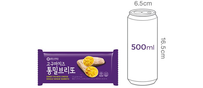 [남향푸드또띠아] 통밀 고구마치즈 브리또 2개입