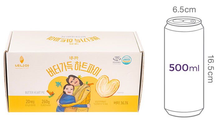 [네니아] 버터가득 하트파이 260g