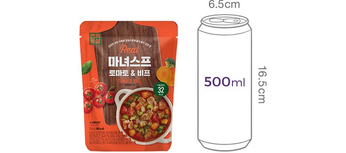 [한끼통살] 마녀스프 토마토&비프 300g (단품)