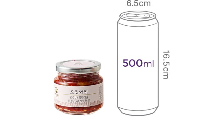 [상하농원] 오징어젓 250g