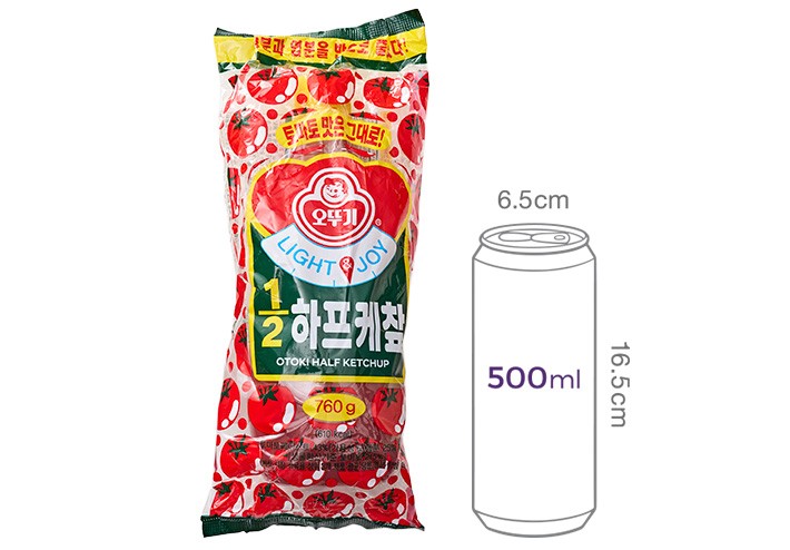[오뚜기] 1/2 하프 케찹 760g