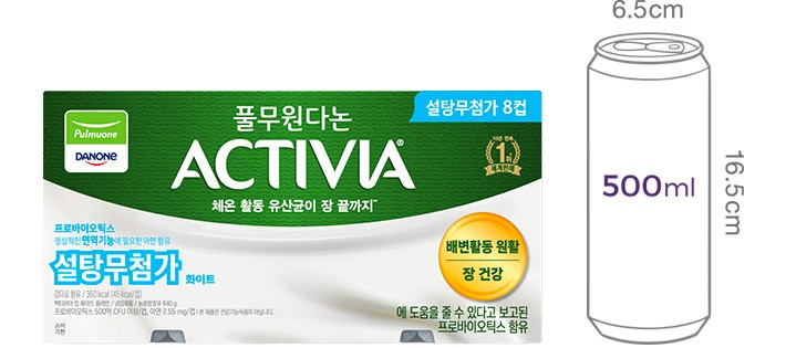 [풀무원다논] 액티비아 화이트 플레인 (80g X 8개)