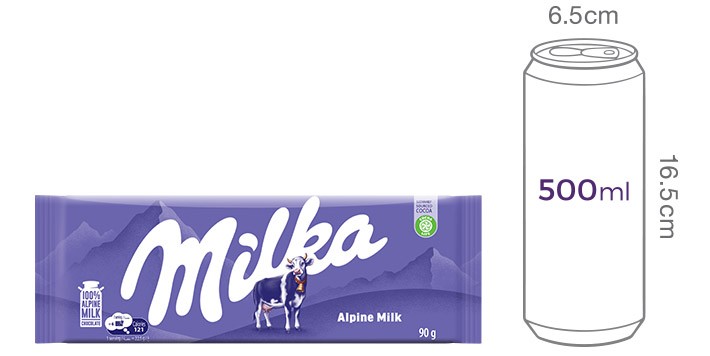 [밀카] 초콜릿 알프스 밀크 90g 