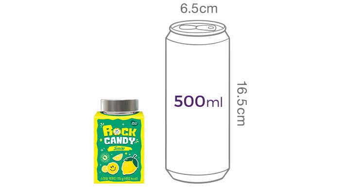 [위니비니] 락캔디 (레몬 스마일) 115g