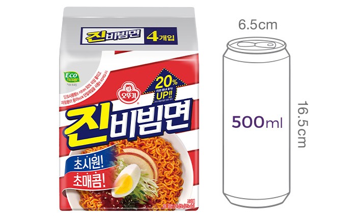[오뚜기] 진비빔면 4입