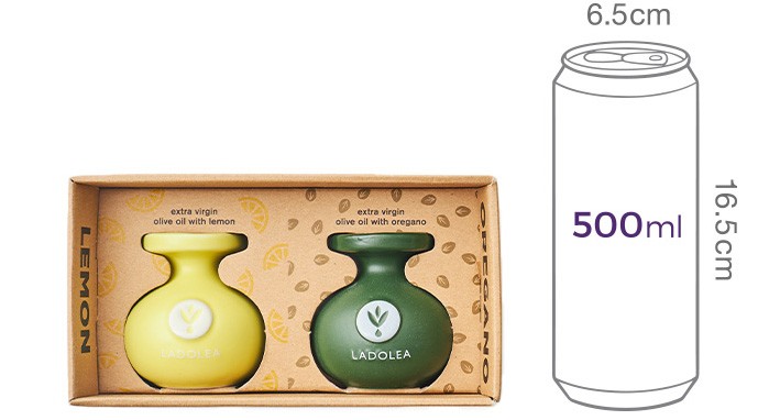 [라돌레아] 레몬&오레가노향 인퓨즈드 미니 올리브오일 세트 (80ml x 2) 