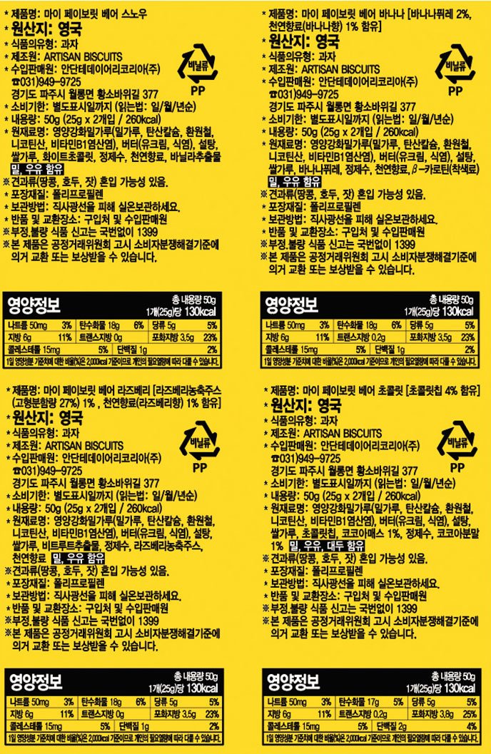 [아티장 비스킷] 마이 페이보릿 베어 베스트 셀렉션 세트 200g