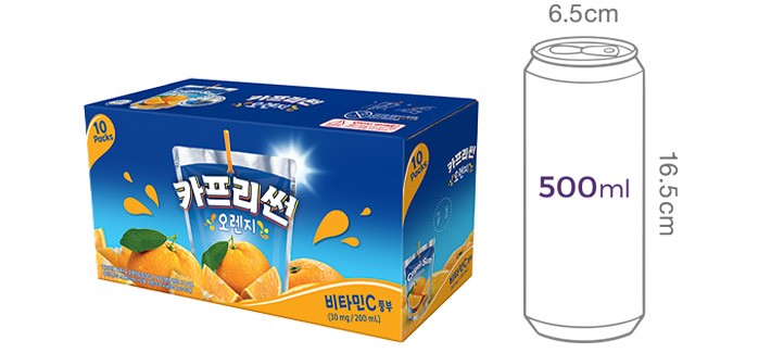 [카프리썬] 오렌지 (200mL X 10개)