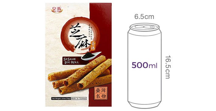 [로얄패밀리] 검은 참깨 에그롤 72g