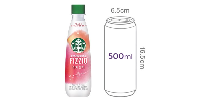 [스타벅스] 피지오 피치 딸기 (400mL X 6개)