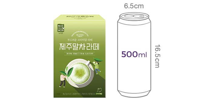 [녹차원] 제주말차라떼 (18g X 10개입)
