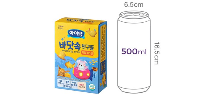 [일동후디스] 아이얌 바닷속친구들 치즈비스킷 50g
