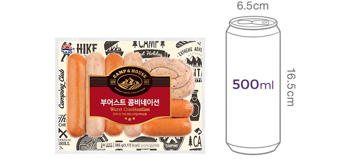 [사조대림] 부어스트 콤비네이션 385g