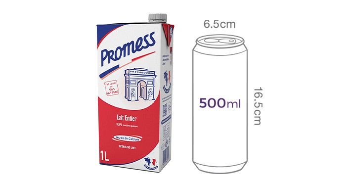[프로메스] 프랑스 멸균우유 1L
