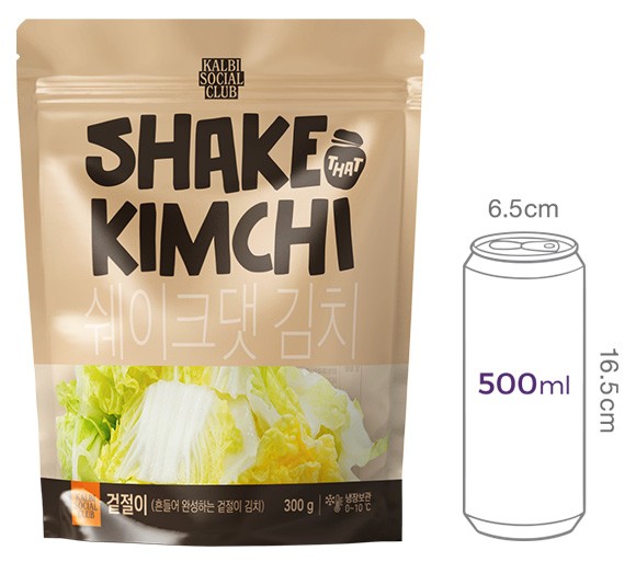 [갈비소셜클럽] 쉐이크댓 김치 300g (겉절이키트)