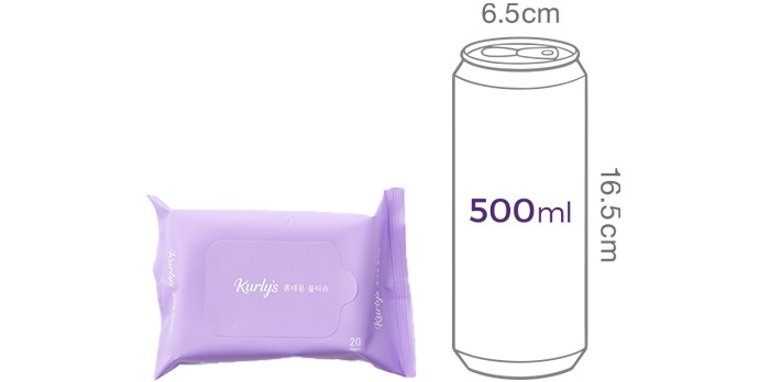 [Kurly's] 휴대용 물티슈 (20매 X 20팩)