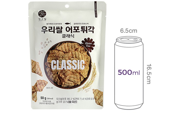 [강고집] 우리쌀 어포튀각 클래식 50g