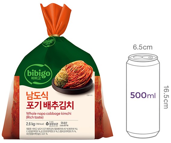 [비비고] 남도식 포기 배추김치 2.6kg