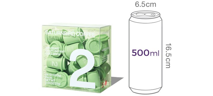 [새턴버드] 콜드브루 인스턴트 커피 No.2 라이트 미디엄 (3g x 24개)