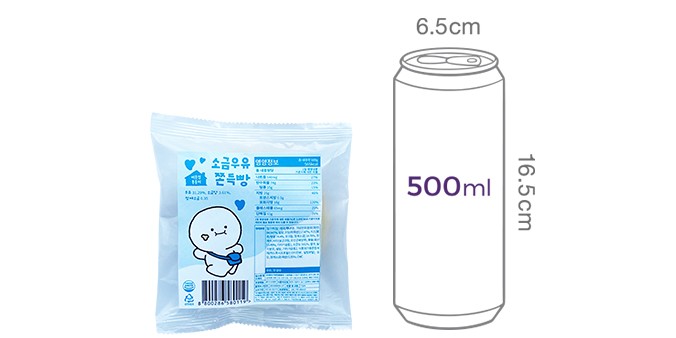 [이웃집통통이] 소금우유 쫀득빵 180g